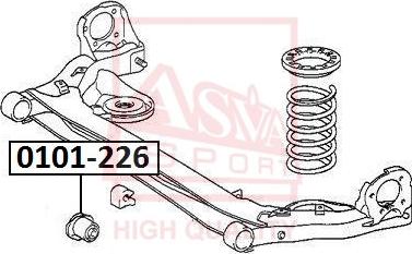 ASVA 0101-226 - Сайлентблок, важеля підвіски колеса autozip.com.ua