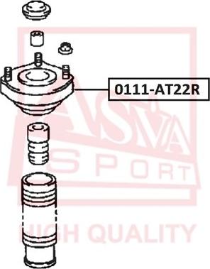 ASVA 0111-AT22R - Опора стійки амортизатора, подушка autozip.com.ua