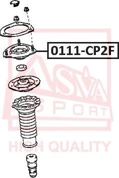 ASVA 0111-CP2F - Опора стійки амортизатора, подушка autozip.com.ua