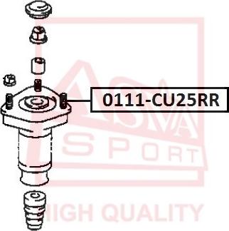 ASVA 0111-CU25RR - Опора стійки амортизатора, подушка autozip.com.ua