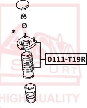 ASVA 0111-T19R - Опора стійки амортизатора, подушка autozip.com.ua