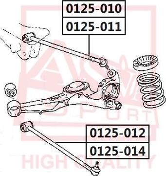 ASVA 0125-014 - Важіль незалежної підвіски колеса autozip.com.ua