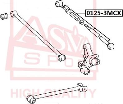 ASVA 0125-3MCX - Важіль незалежної підвіски колеса autozip.com.ua