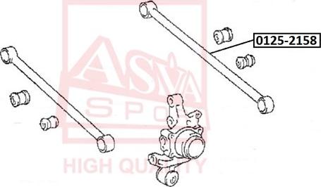 ASVA 0125-215B - Важіль незалежної підвіски колеса autozip.com.ua