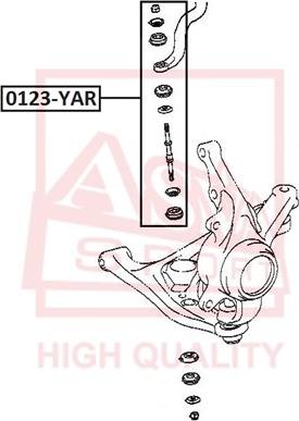 ASVA 0123-YAR - Тяга / стійка, стабілізатор autozip.com.ua