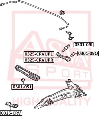 ASVA 0325-CRVUPR - Важіль незалежної підвіски колеса autozip.com.ua