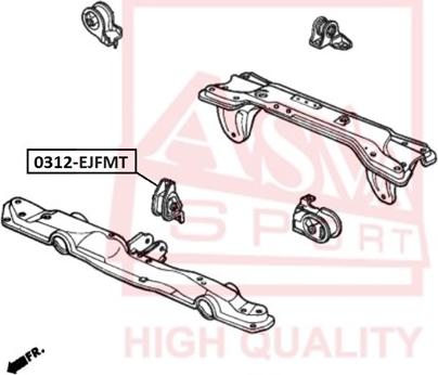 ASVA 0312-EJFMT - Подушка, підвіска двигуна autozip.com.ua