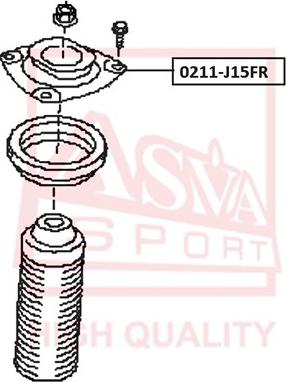 ASVA 0211-J15FR - Опора стійки амортизатора, подушка autozip.com.ua