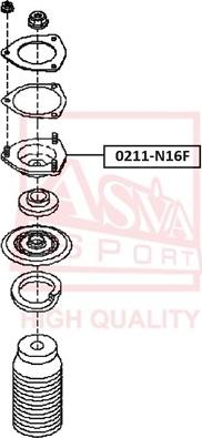 ASVA 0211-N16F - Опора стійки амортизатора, подушка autozip.com.ua