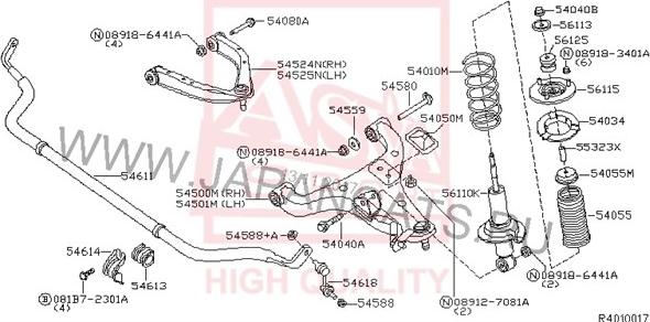 ASVA 0220-A60FD - Шарова опора, несучий / направляючий шарнір autozip.com.ua