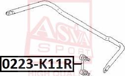 ASVA 0223-K11R - Тяга / стійка, стабілізатор autozip.com.ua