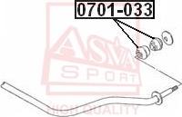 ASVA 0701-033 - Сайлентблок, важеля підвіски колеса autozip.com.ua