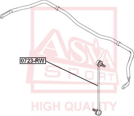 ASVA 0723-RW - Тяга / стійка, стабілізатор autozip.com.ua