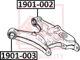 ASVA 1901-002 - Сайлентблок, важеля підвіски колеса autozip.com.ua