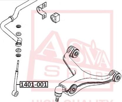 ASVA 1401-001 - Сайлентблок, важеля підвіски колеса autozip.com.ua