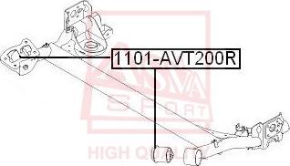 ASVA 1101-AVT200R - Сайлентблок, важеля підвіски колеса autozip.com.ua