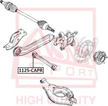 ASVA 1125-CAPR - Важіль незалежної підвіски колеса autozip.com.ua