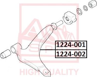 ASVA 1224-002 - Важіль незалежної підвіски колеса autozip.com.ua