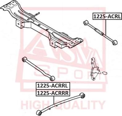 ASVA 1225-ACRL - Важіль незалежної підвіски колеса autozip.com.ua