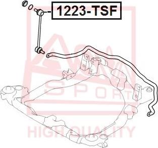 ASVA 1223-TSF - Тяга / стійка, стабілізатор autozip.com.ua
