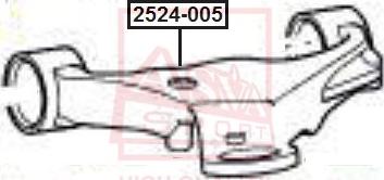 ASVA 2524-005 - Важіль незалежної підвіски колеса autozip.com.ua