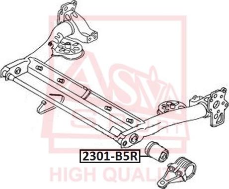 ASVA 2301-B5R - Сайлентблок, важеля підвіски колеса autozip.com.ua