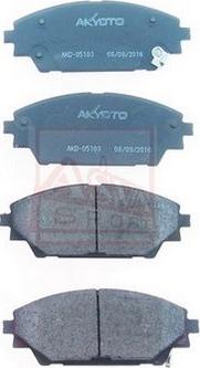 ASVA AKD-05103 - Гальмівні колодки, дискові гальма autozip.com.ua