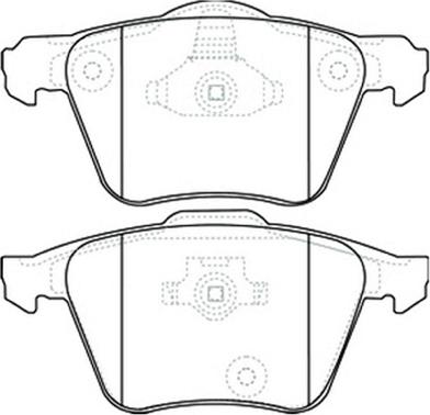 ASVA AKD-0357 - Гальмівні колодки, дискові гальма autozip.com.ua