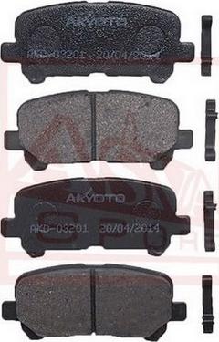 ASVA AKD-03201 - Гальмівні колодки, дискові гальма autozip.com.ua
