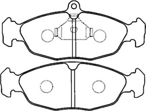 ASVA AKD-0221 - Гальмівні колодки, дискові гальма autozip.com.ua