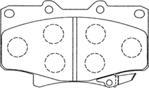 ASVA AKD-1142 - Гальмівні колодки, дискові гальма autozip.com.ua