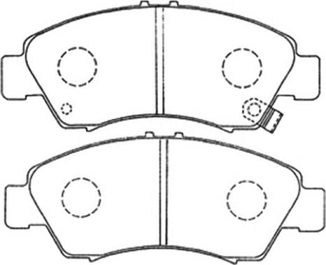 ASVA AKD-1159 - Гальмівні колодки, дискові гальма autozip.com.ua