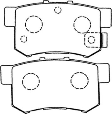 ASVA AKD-1119 - Гальмівні колодки, дискові гальма autozip.com.ua