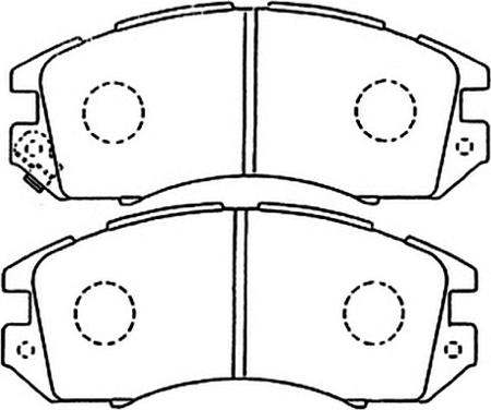 ASVA AKD-1111 - Гальмівні колодки, дискові гальма autozip.com.ua