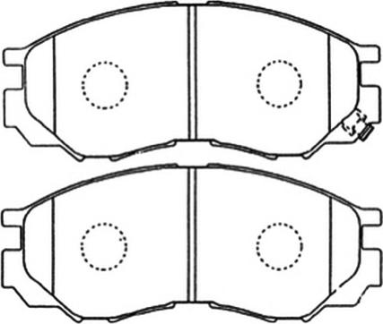 BENDIX 572419 - Гальмівні колодки, дискові гальма autozip.com.ua