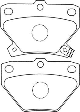 ASVA AKD-1134 - Гальмівні колодки, дискові гальма autozip.com.ua