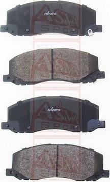 ASVA AKD-18105 - Гальмівні колодки, дискові гальма autozip.com.ua