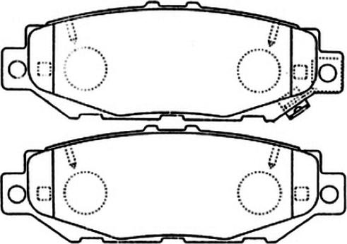 ASVA AKD-1345 - Гальмівні колодки, дискові гальма autozip.com.ua