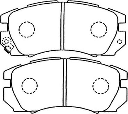 ASVA AKD-1335 - Гальмівні колодки, дискові гальма autozip.com.ua