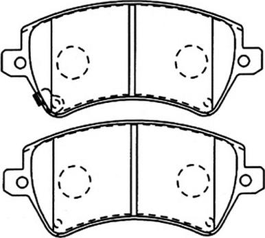 Ashuki 10801012A - Гальмівні колодки, дискові гальма autozip.com.ua