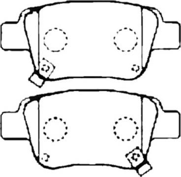 ASVA AKD-1258 - Гальмівні колодки, дискові гальма autozip.com.ua