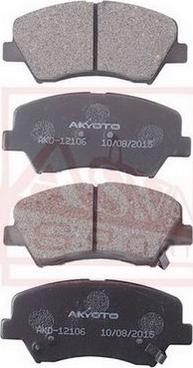 ASVA AKD-12106 - Гальмівні колодки, дискові гальма autozip.com.ua