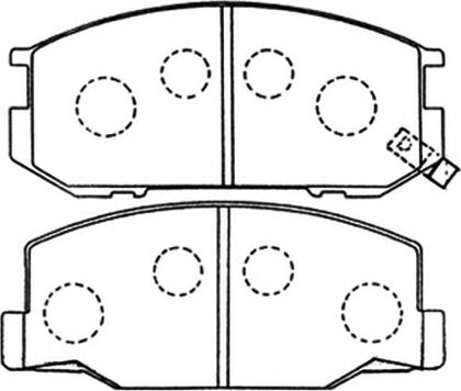 ASVA AKD-1217 - Гальмівні колодки, дискові гальма autozip.com.ua