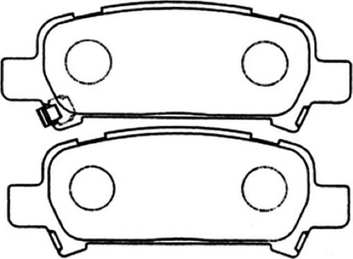 ASVA AKD-1282 - Гальмівні колодки, дискові гальма autozip.com.ua