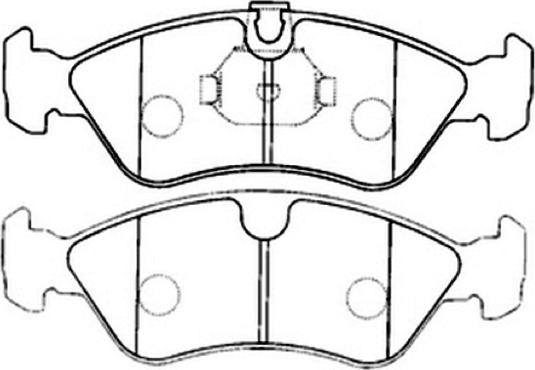 ASVA AKD-1234 - Гальмівні колодки, дискові гальма autozip.com.ua