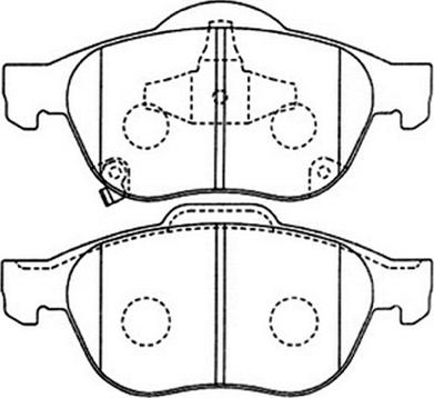 ASVA AKD-1236 - Гальмівні колодки, дискові гальма autozip.com.ua