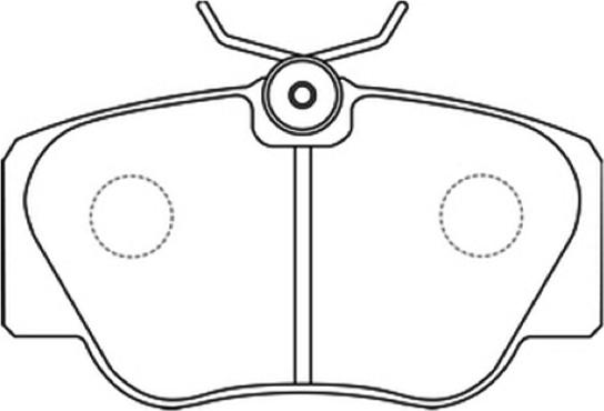 ASVA AKD-1222 - Гальмівні колодки, дискові гальма autozip.com.ua