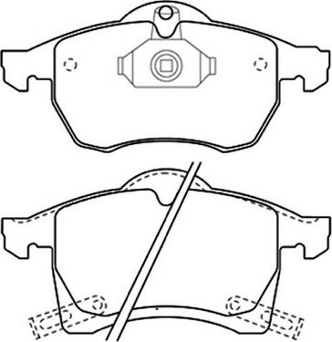 ASVA AKD-1275 - Гальмівні колодки, дискові гальма autozip.com.ua