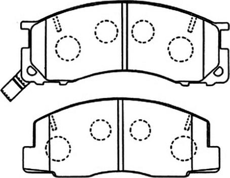 ASVA AKD-1273 - Гальмівні колодки, дискові гальма autozip.com.ua