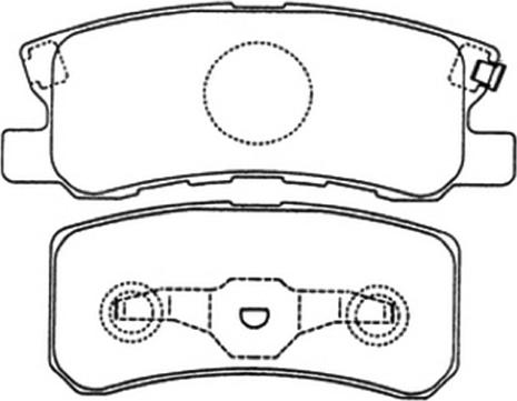 ASVA AKD-3450 - Гальмівні колодки, дискові гальма autozip.com.ua